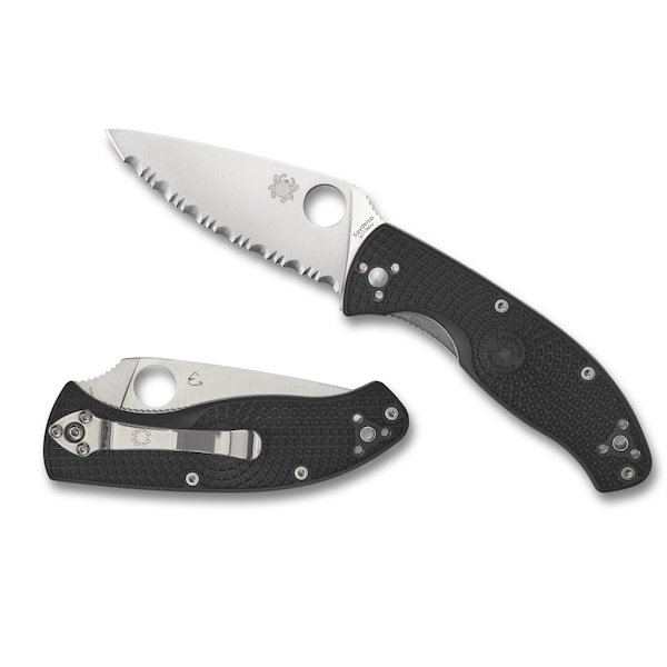 Spyderco 2023 Spyderco Tenacious Lightweight Black Serrated SPY-C122SBK - main